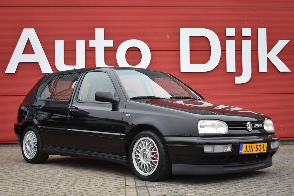 Volkswagen Golf 2.9 VR6 Syncro Leder | Airco | Cruise | Spor, Zwart, 190 pk, Zwart, Leder