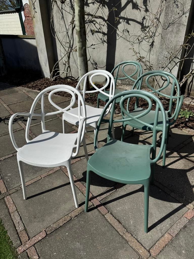 5 tuinstoelen van Loods 5, Ophalen, Gebruikt, Kunststof