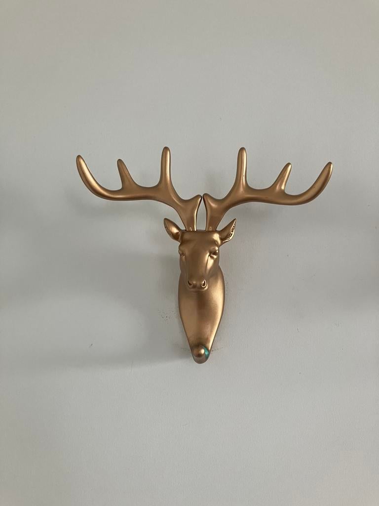 Wandhaak / haakjes hertenkop, Ophalen of Verzenden, Zo goed als nieuw