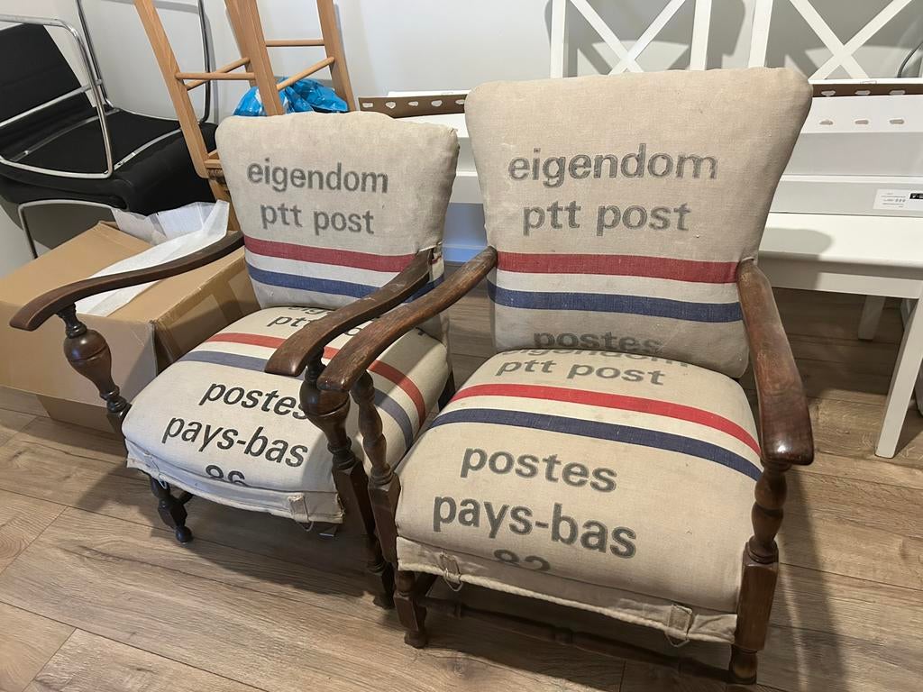 2 leuke stoeltjes, Huis en Inrichting, Fauteuils, Ophalen of Verzenden, Gebruikt, Minder dan 75 cm, 50 tot 75 cm