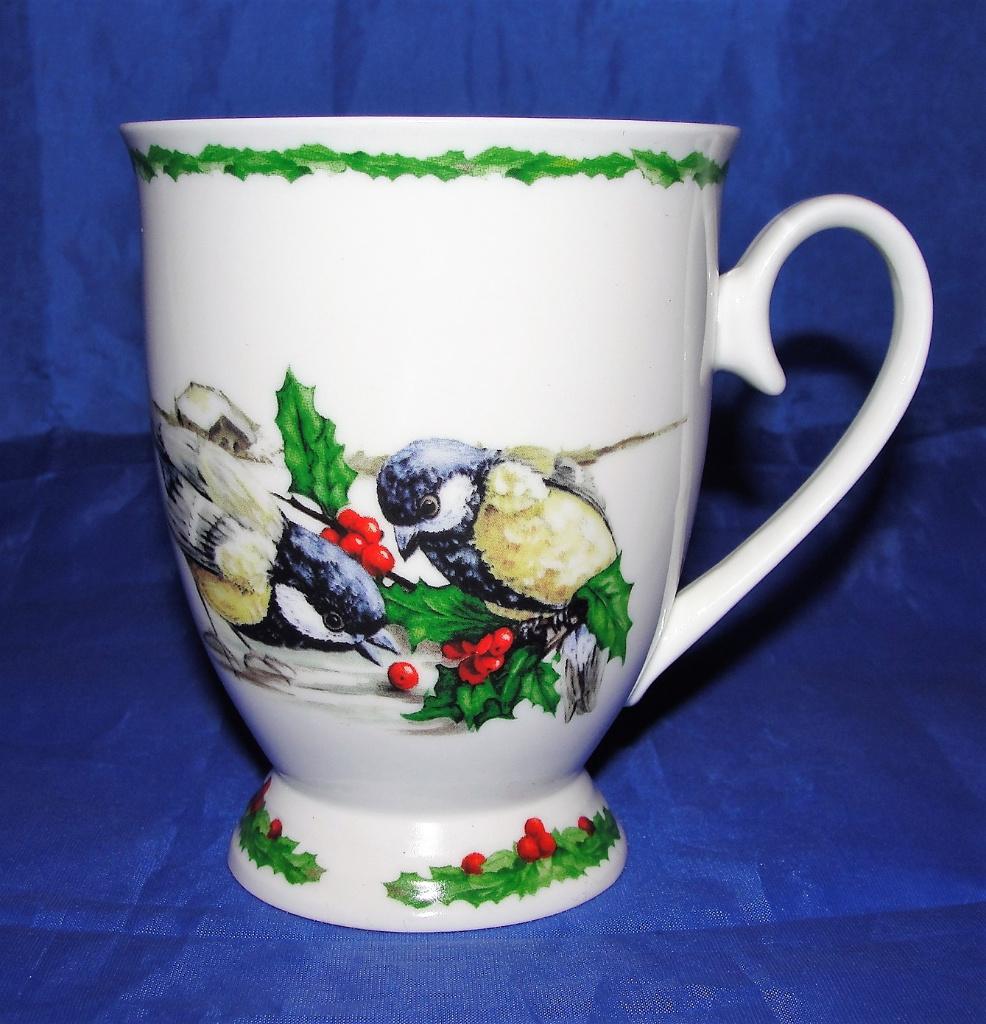 Helga Martaré wintermok koolmezen en hulst, Huis en Inrichting, Keuken | Servies, Ophalen of Verzenden, Zo goed als nieuw, Overige stijlen