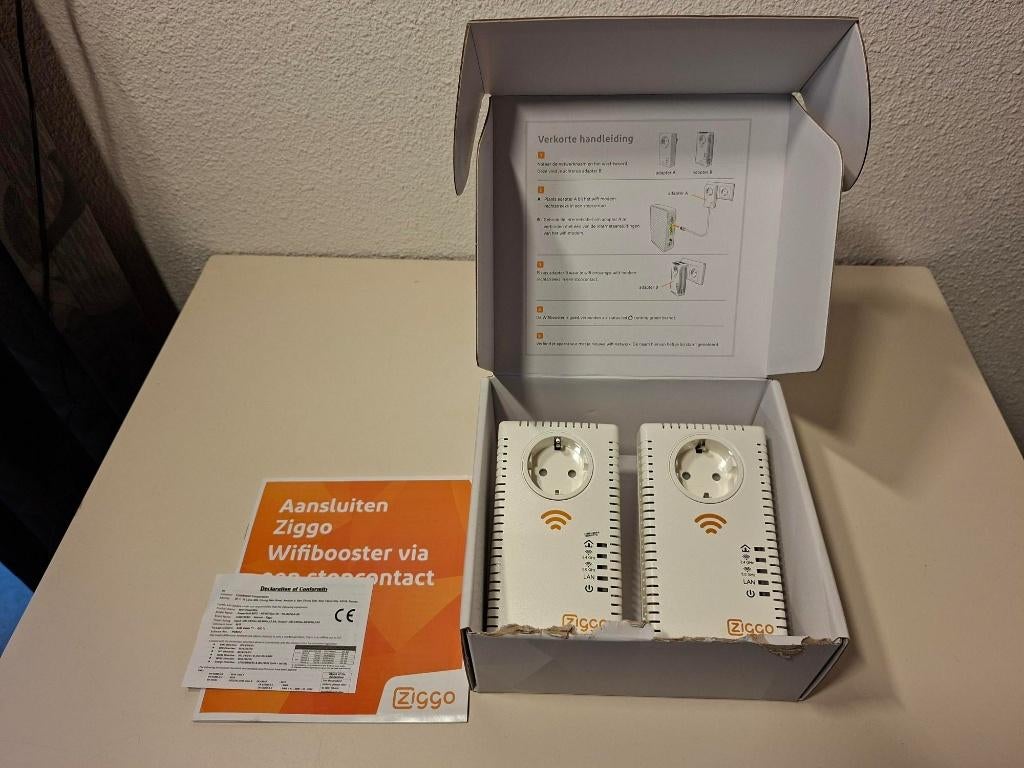 Goede Ziggo Wifibooster/ wifiversterker in verpakking!, Computers en Software, Ophalen of Verzenden, Gebruikt, Ziggo WiFi versterker
