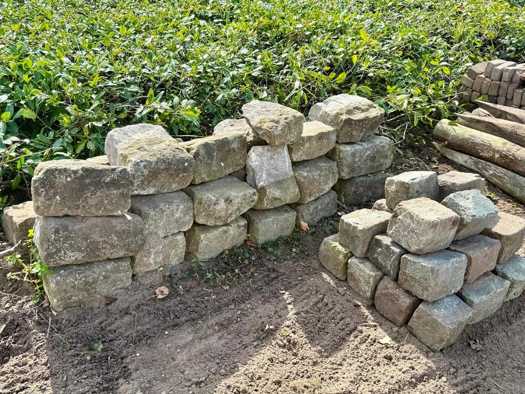 Kinderkoppen & zwerfkeien, Tuin en Terras, Tegels en Klinkers, Ophalen, Gebruikt, Natuursteen, Overige typen