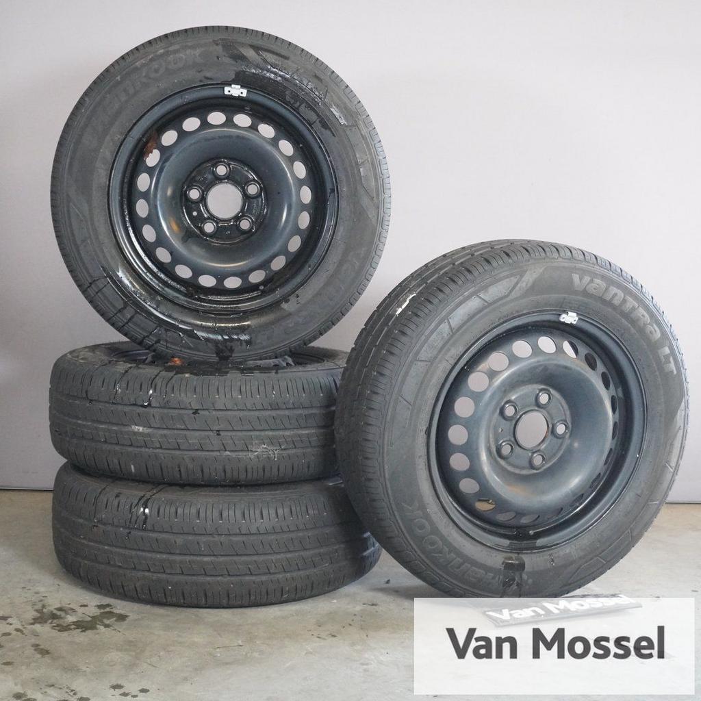 Stalen wielenset Hankook Vantra 205/65/R16 107/105T, Gebruikt, -, Banden en Velgen, Zomerbanden