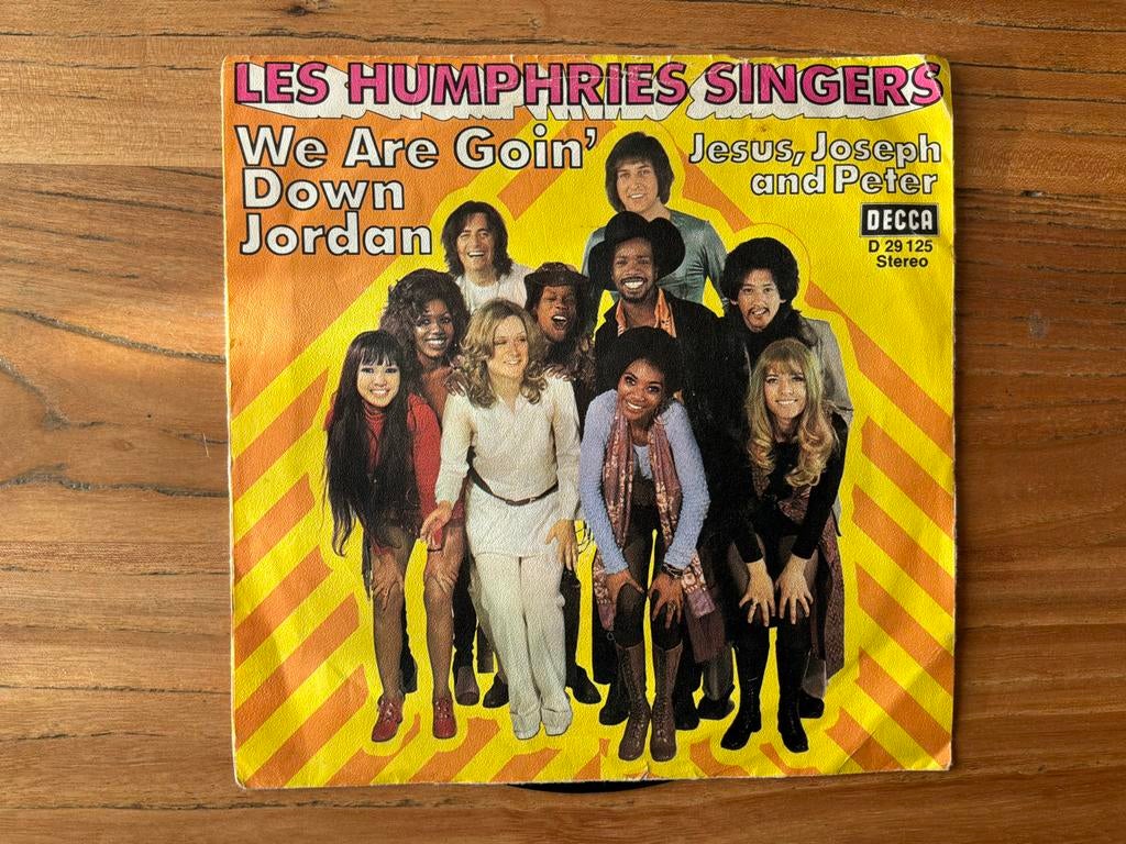 Les Humphries Singers - We Are Goin' Down Jordan single, Cd's en Dvd's, Vinyl Singles, Gebruikt, Single, Pop, 7 inch, Ophalen of Verzenden