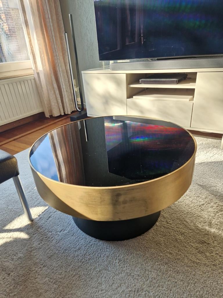 Knibbeler salontafel rond, Huis en Inrichting, Ophalen, 50 tot 100 cm, Rond, 50 tot 100 cm