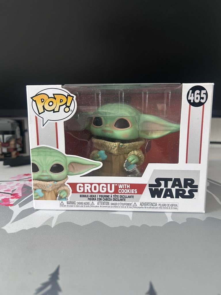 Grogu with cookies funko pop 465, Ophalen of Verzenden, Zo goed als nieuw