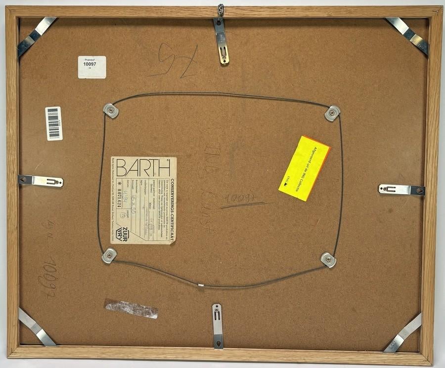1306. Houtsnede, Grietje Postma – boslandschap, 1989, Ophalen of Verzenden