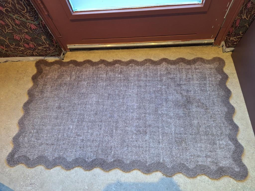 Deurmat Kwantum beige, Tuin en Terras, Deurmatten, Ophalen, Zo goed als nieuw, Rubber