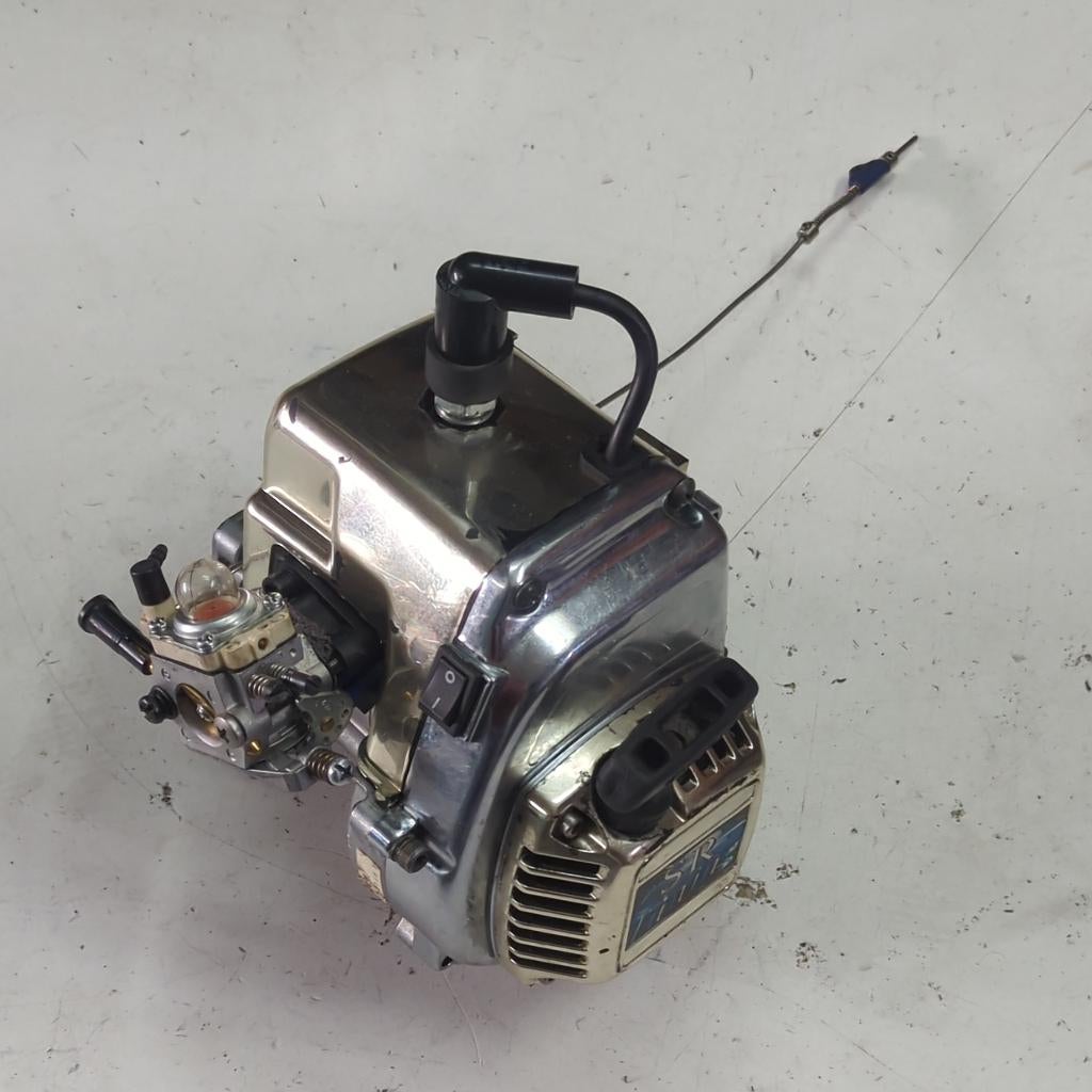 Zenoah 26cc motor chroom (FG Marder Beetle Baja 2wd 4wd), Benzine, Gebruikt, Ophalen of Verzenden, Onderdeel