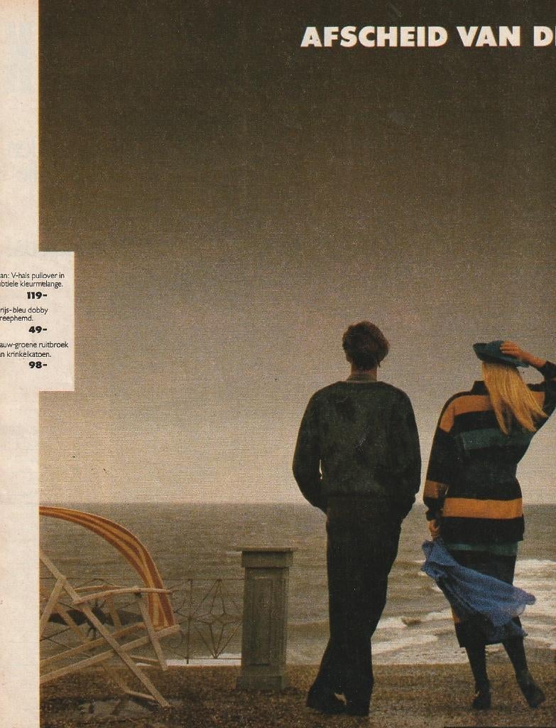 retro reclame 1986 P&C Peek Cloppenburg damesmode strand, Verzenden, Overige typen