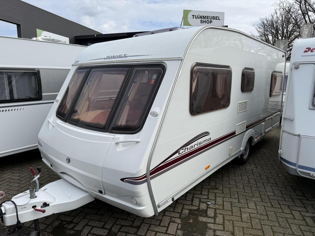 SWIFT CHARISMA 550 FRANSBED GROTE ZIT MOVER VOORTENT LUIFEL, Caravans en Kamperen, Caravans, Standaardzit, Overige typen, Swift