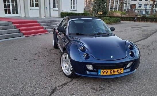 Zuinige Smart Roadster Cabrio 2005, Auto's, Smart, Automaat, Zwart, Origineel Nederlands, Elektrische ramen