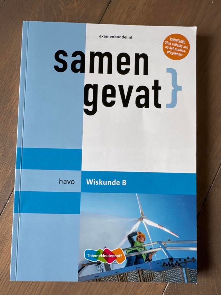 Samengevat examenbundel havo Wiskunde B, Ophalen of Verzenden, Zo goed als nieuw, HAVO, Wiskunde B
