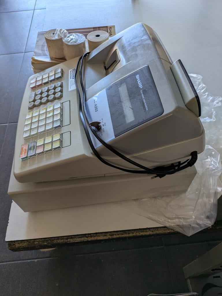 Sharp XE-A203 kassa, Ophalen