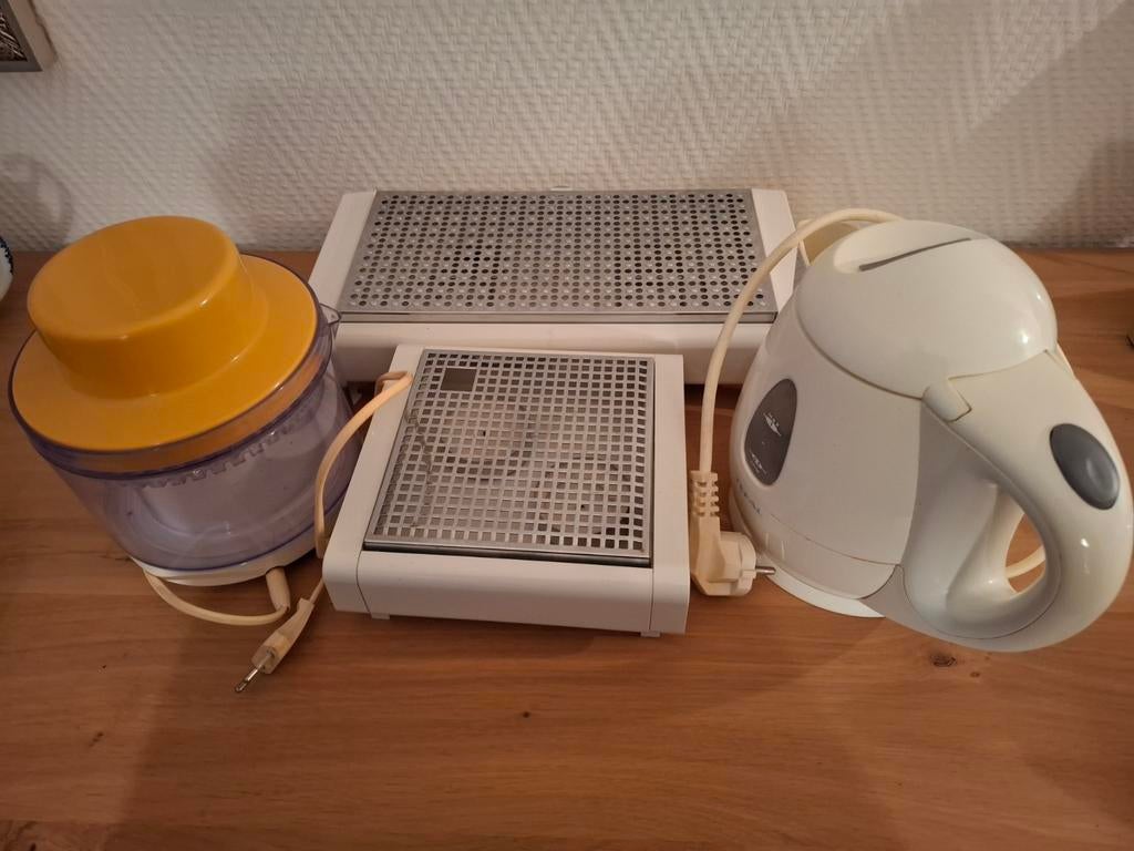 Warmhoudplaatjes, El Waterkoker, Citruspers enz, Ophalen of Verzenden, Gebruikt