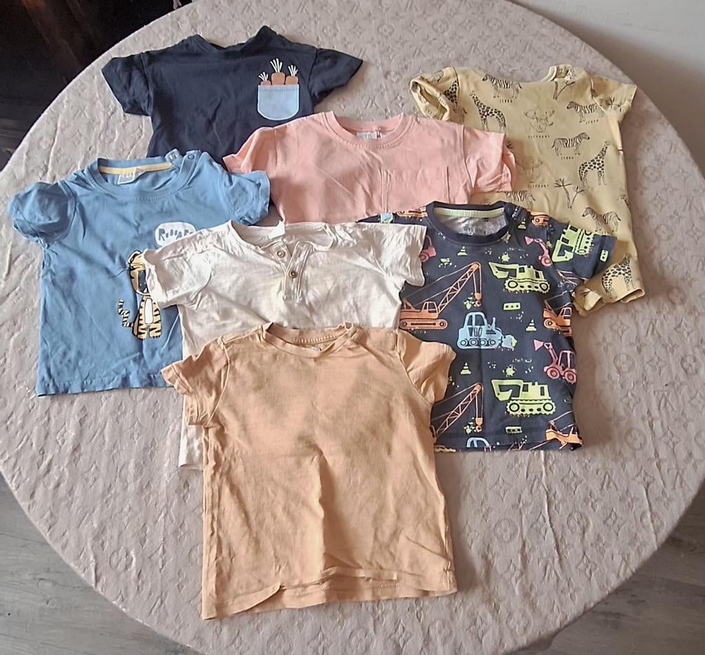 Complete zomergarderobe maat 80 jongen (46 stuks), Ophalen of Verzenden, Gebruikt, Jongetje, Shirtje of Longsleeve