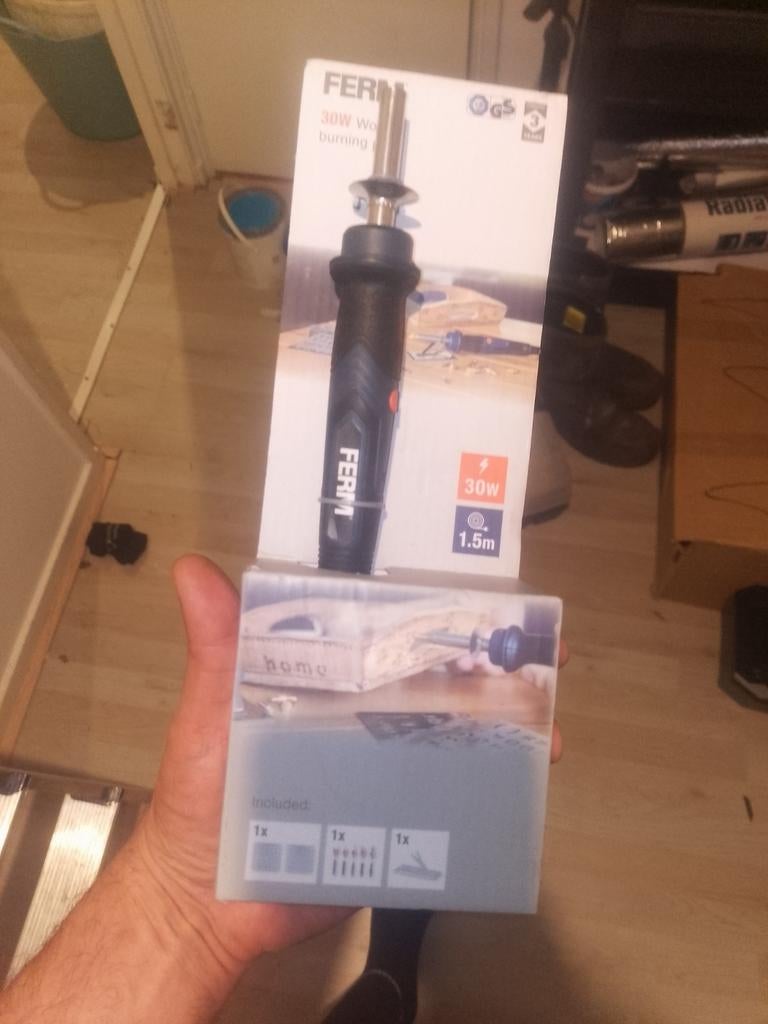 Nieuwe FERM Houtbrandpen 30W - Pyrografie Set, Ophalen of Verzenden, Nieuw