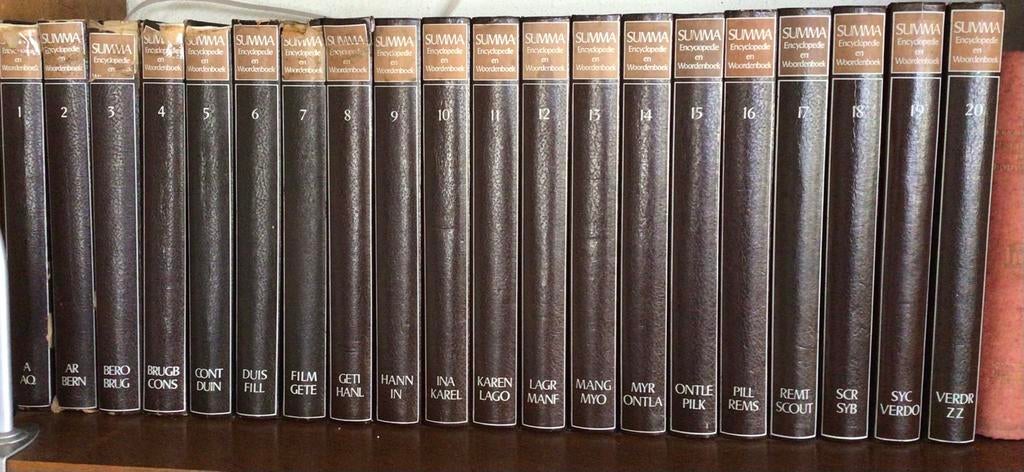 Summa encyclopedie en woordenboek, 20 delig, Boeken, Encyclopedieën, Ophalen, Gelezen, Algemeen, Complete serie