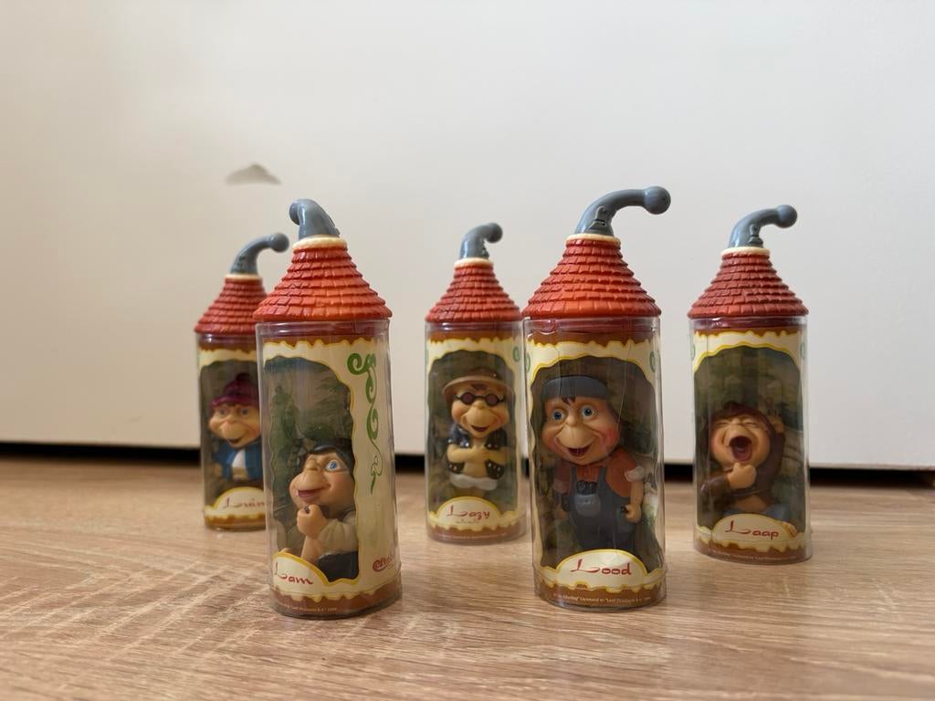 5x mini-Laaf Efteling in originele koker, Verzamelen, Efteling, Ophalen of Verzenden, Zo goed als nieuw, Beeldje of Poppetje