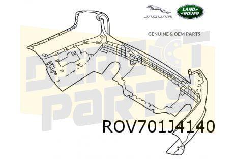 Land Rover Range Rover Sport (6/13-10/17) achterbumper(Te Sp