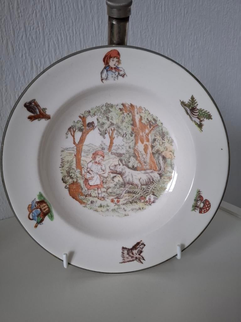 Warm water bordje Roodkapje Benraad, Antiek en Kunst, Ophalen of Verzenden