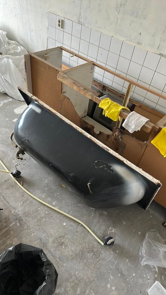 Stalen bad - oud ijzer, Ophalen, Gebruikt