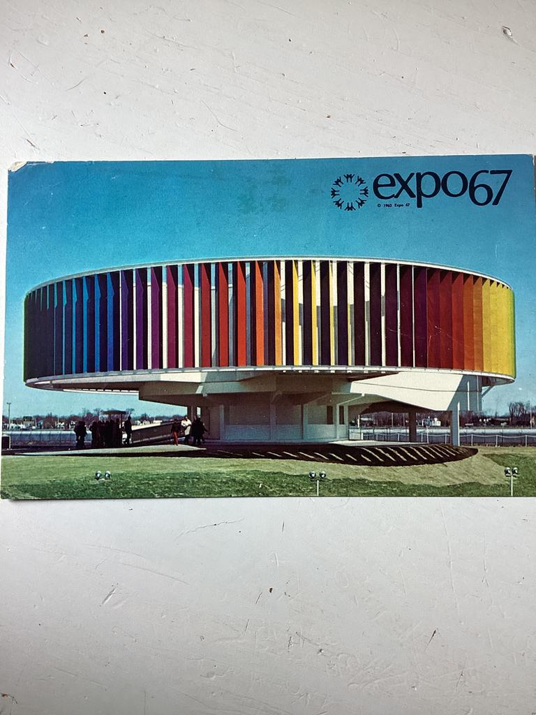 Ansichtkaart Expo 67 Montréal (Wereldtentoonstelling), Verzenden, 1960 tot 1980, Gelopen, Buiten Europa