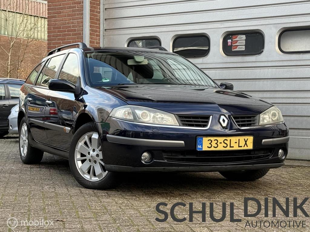 Renault Laguna Grand Tour 1.6-16V Tech Line CRUISE COTNROLE, Laguna, 4 cilinders, Blauw, Origineel Nederlands