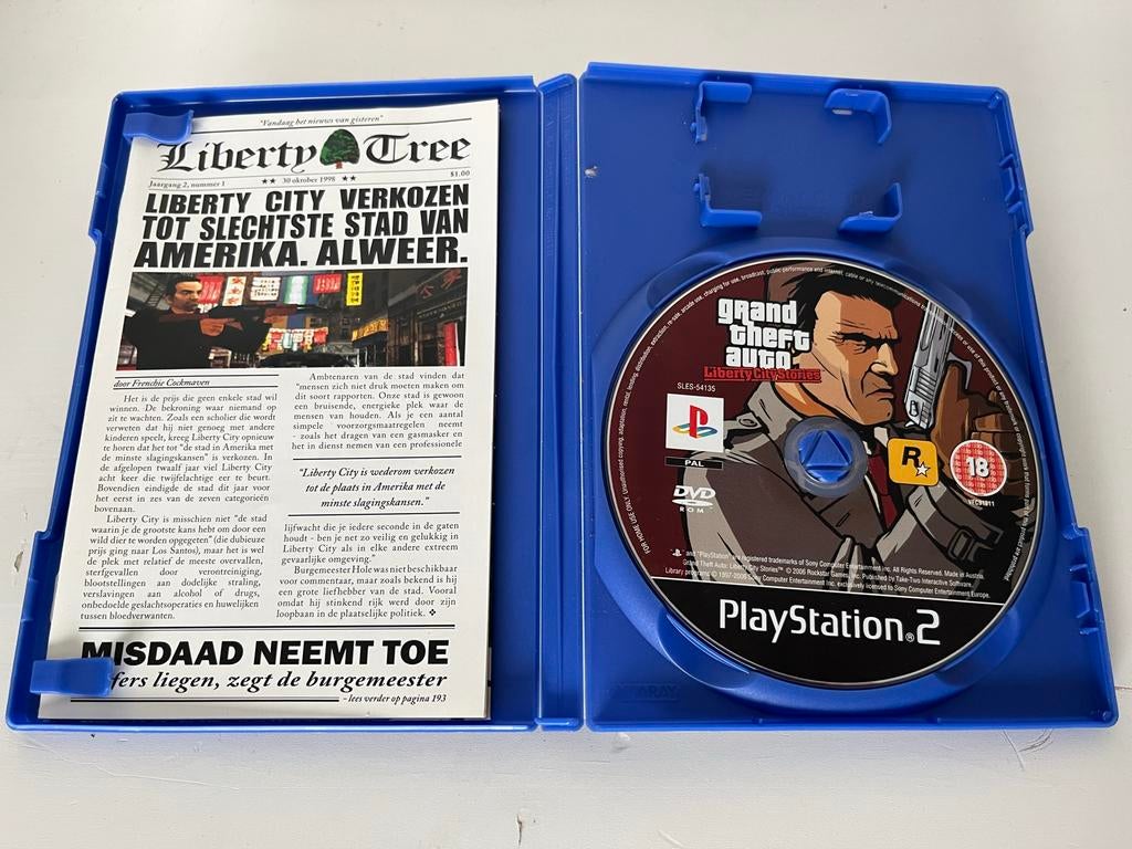 Grand Theft Auto Liberty City Stories PS2, Avontuur en Actie, Gebruikt, Vanaf 18 jaar, T