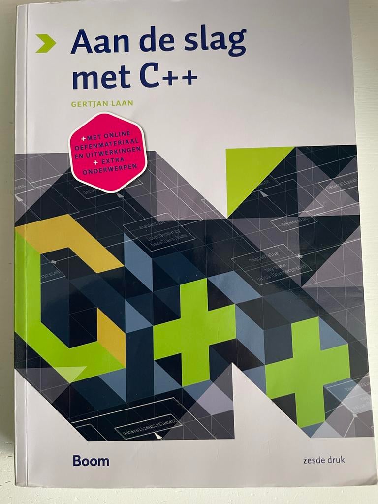 Aan de slag met C++ - Gertjan Laan, Ophalen of Verzenden, Zo goed als nieuw, Programmeertaal of Theorie