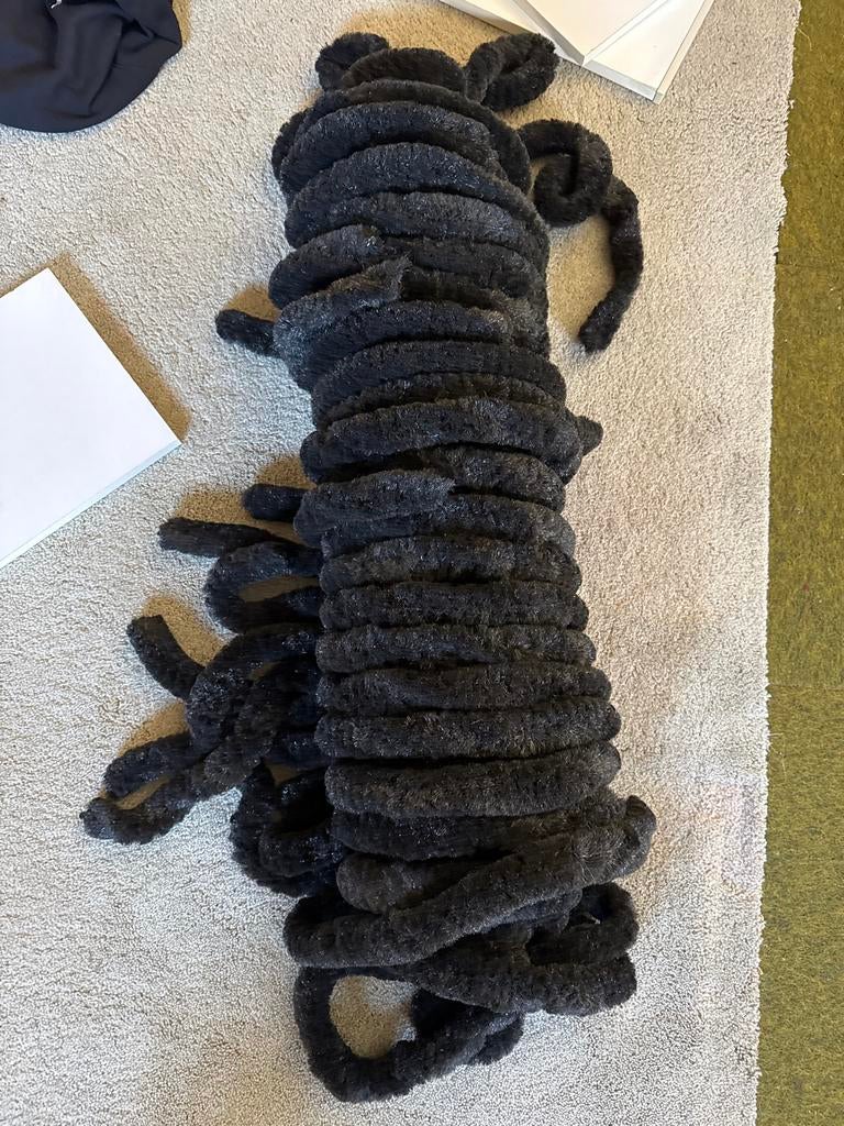 Zwart vliegengordijn - Merk Livn, Doe-het-zelf en Verbouw, Deuren en Horren, Ophalen, Kunststof, 80 tot 100 cm, Hordeur