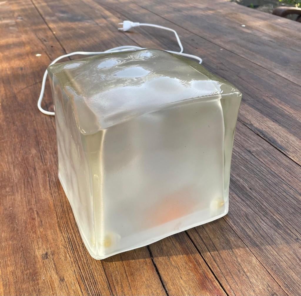 ikea lamp 'ice cube', Ophalen, Zo goed als nieuw, Glas, Minder dan 50 cm