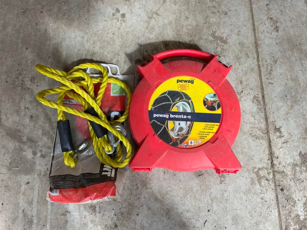 Sneeuwketting/ sleeptouw, Ophalen, Gebruikt