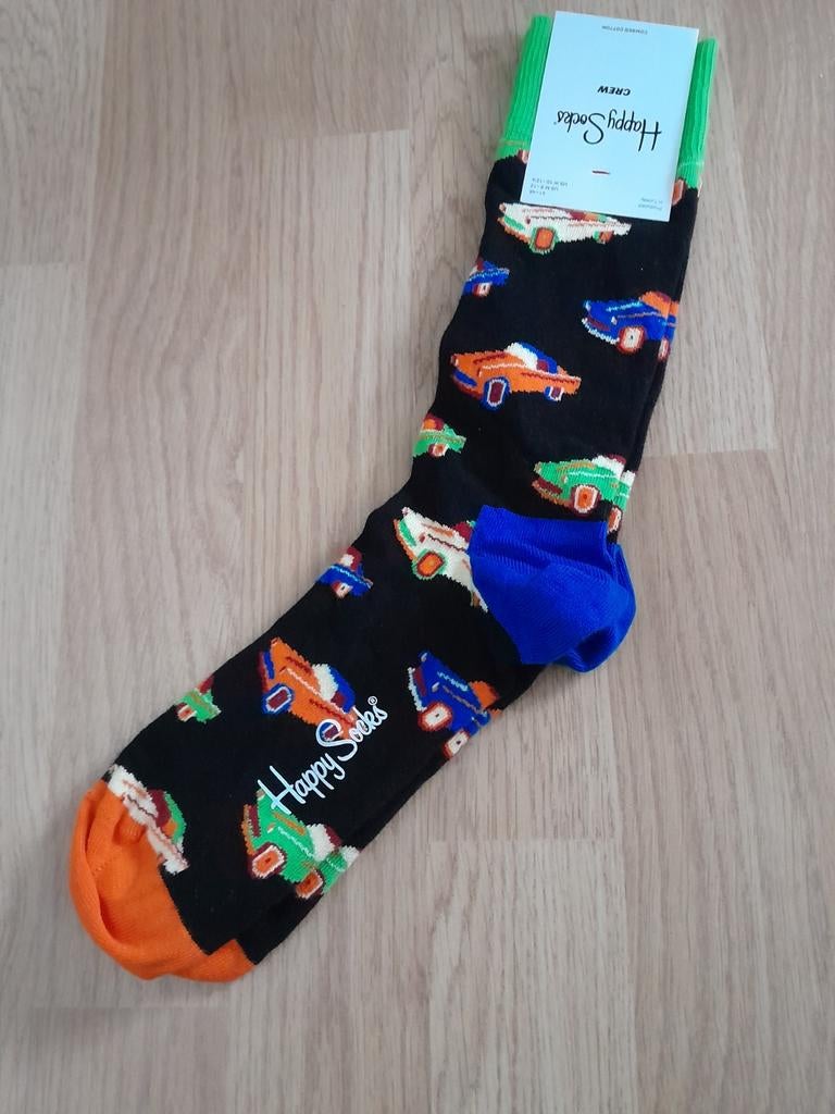 - Nieuw - HAPPY SOCKS  ( 41 - 46  ) Auto's print  - Nieuw -, Sokken en Kniesokken, Overige kleuren, Nieuw, Overige maten