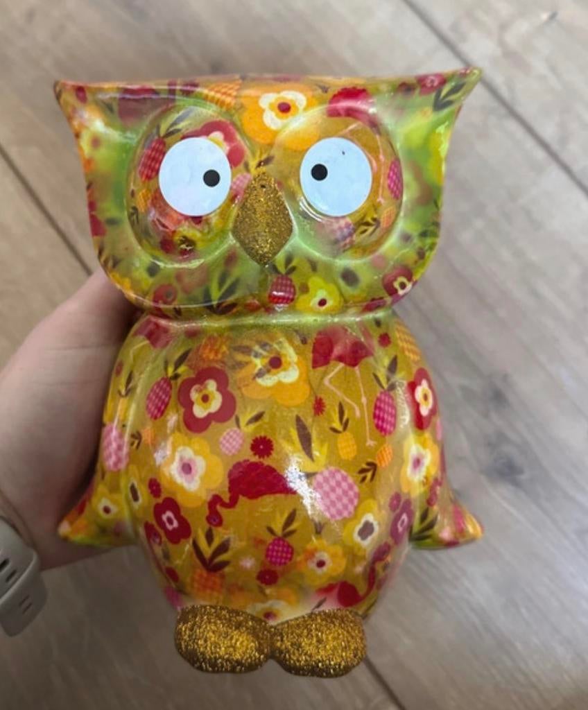 Pomme Pidou spaarpot uil - Nieuw, Ophalen, Nieuw, Steen, Aardewerk of Keramiek, Dier