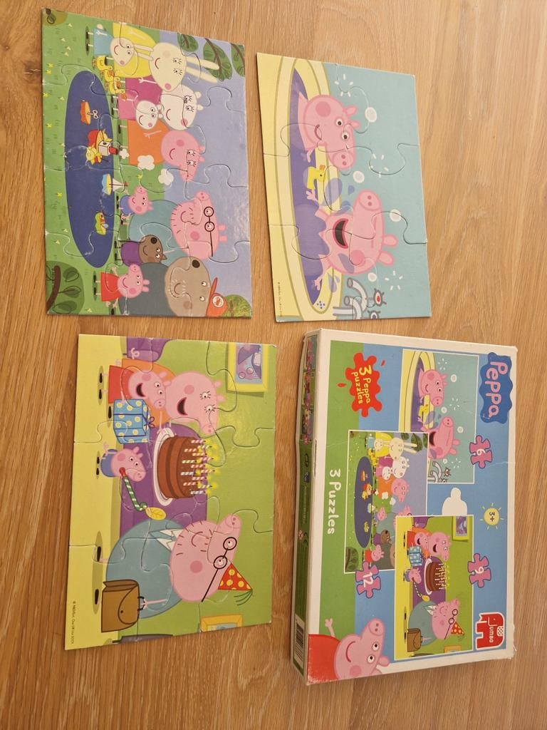 Puzzels van peppa big voor peuters, Ophalen of Verzenden, 10 tot 50 stukjes, Gebruikt, 2 tot 4 jaar