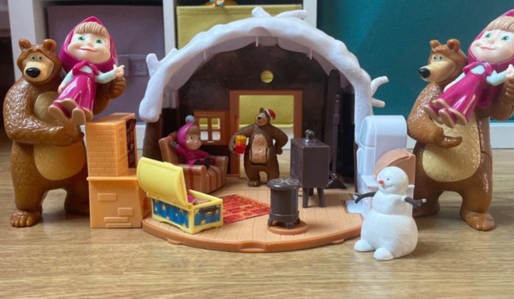 Masha en de Beer speelset, Ophalen of Verzenden, Gebruikt, Jongen of Meisje