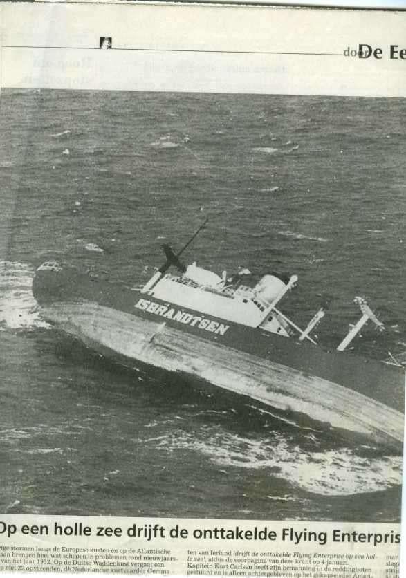 scheepvaart-flying enterprise-scheepsramp, Verzamelen, Ophalen of Verzenden, Zo goed als nieuw, Boek of Tijdschrift