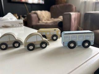 4 Little Dutch autootjes, Kinderen en Baby's, Speelgoed | Houten speelgoed, Ophalen, Zo goed als nieuw