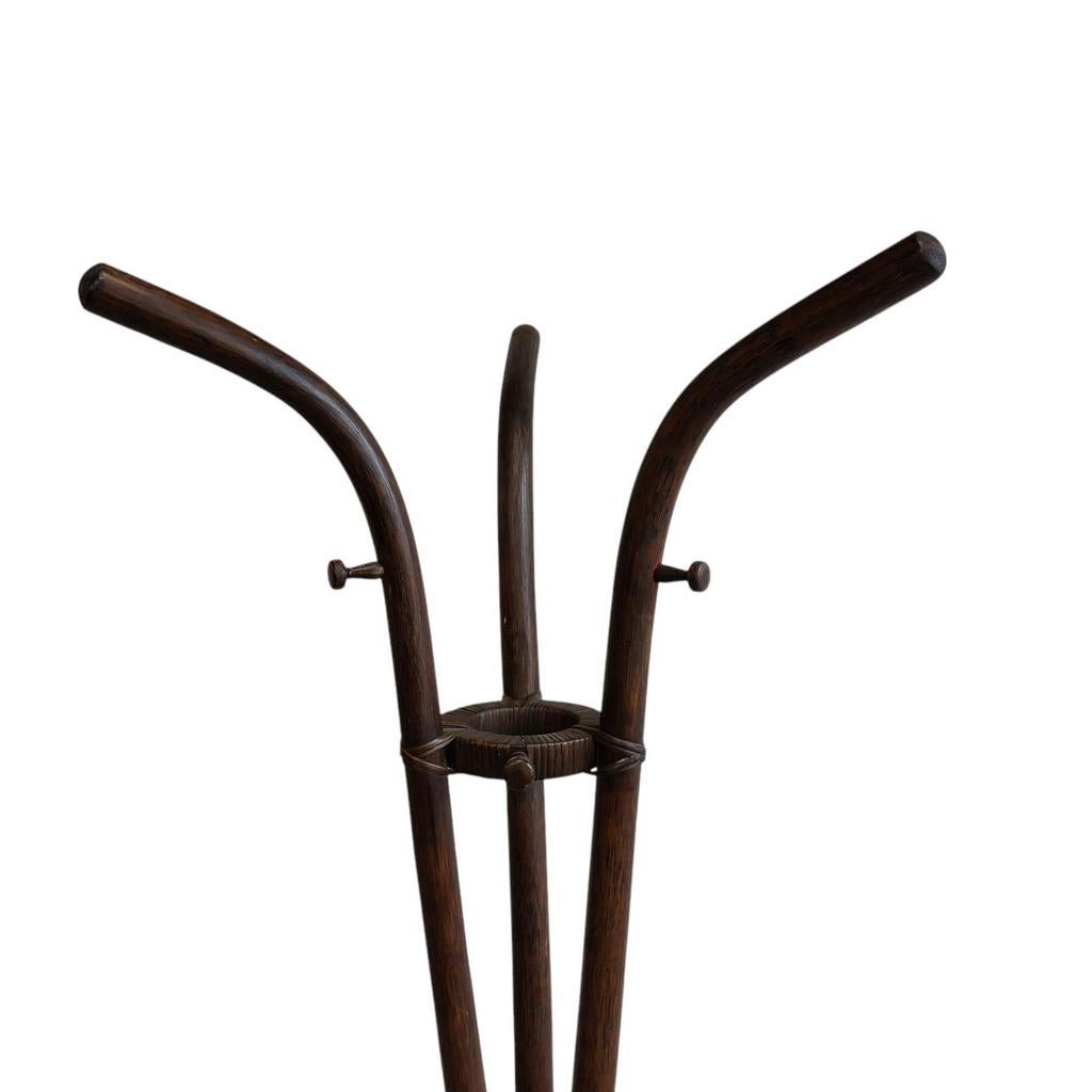 Vintage rotan manou kapstok, Ophalen, Gebruikt, Onbekend, Onbekend