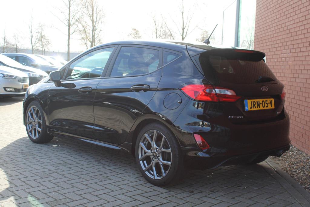 Ford Fiesta 1.0 EcoBoost 125 PK Hybrid ST-Line | Winterpack, Voorwielaandrijving, Gebruikt, USB, Zwart