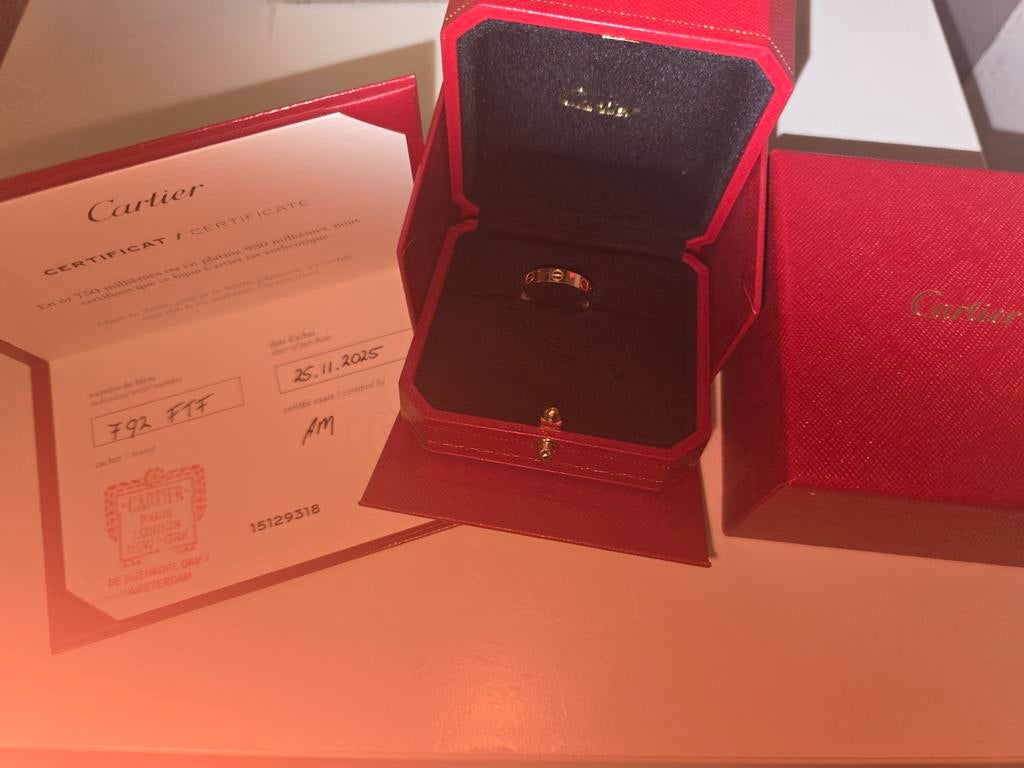 Cartier Love Ring 18K Geelgoud, Ophalen of Verzenden, Dame, Goud, Goud