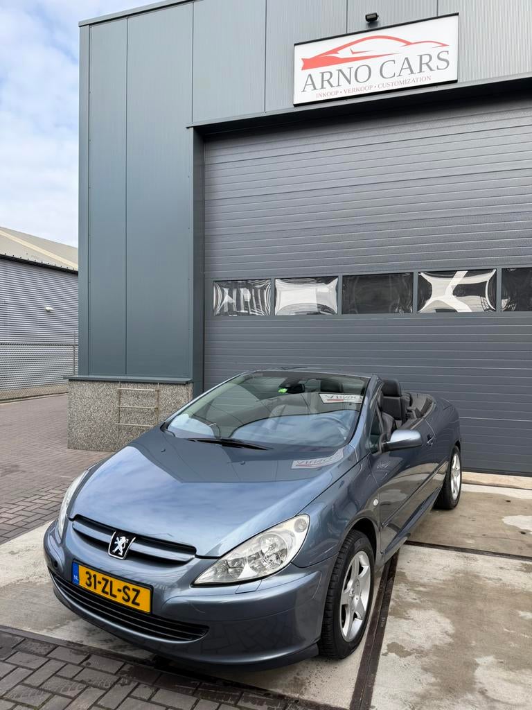 Peugeot 307 2.0 16V CC 2005 Grijs CABRIO - COMPLEET IN ORDE✅, Auto's, Voorwielaandrijving, Zwart, 4 cilinders, Cabriolet