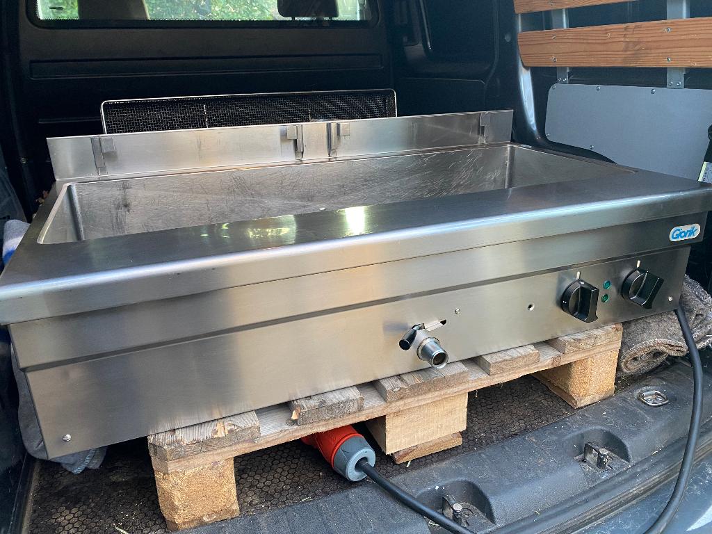 Giorik oliebollen friteuse - vis frituur -oliebollenbak 10kW, 4 liter of meer, Ophalen, Gebruikt