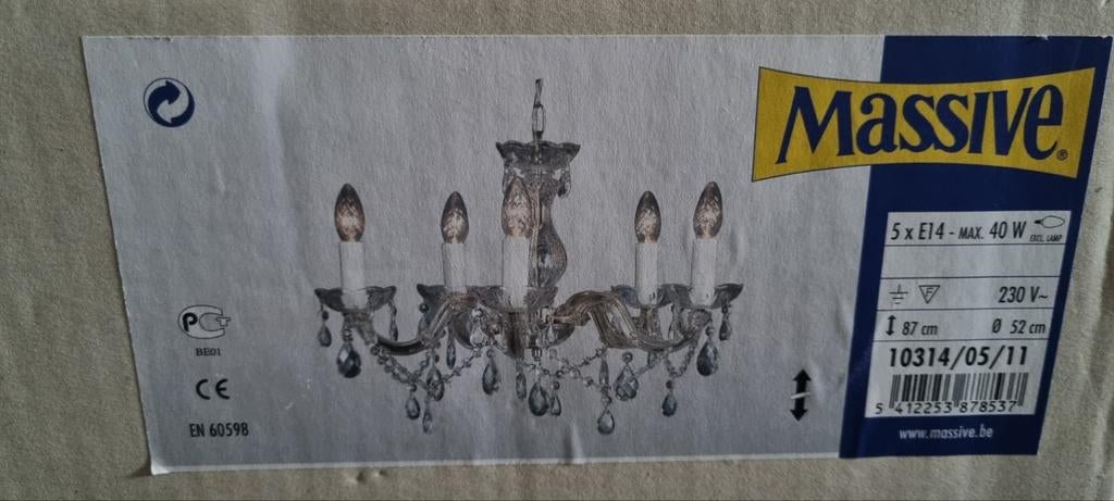 Kroonluchter, Ophalen, Zo goed als nieuw, Kunststof