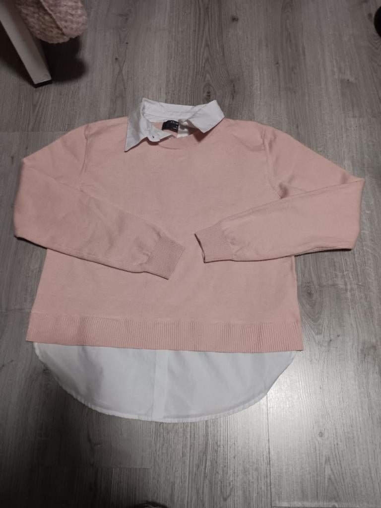 Primark trui XS roze met witte kraag, Kleding | Dames, Truien en Vesten, Ophalen, Primark, Roze, Maat 34 (XS) of kleiner