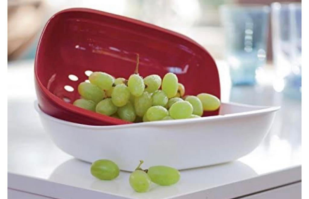 Tupperware vergiet en schaal set, Huis en Inrichting, Keuken | Tupperware, Ophalen of Verzenden, Nieuw, Schaal