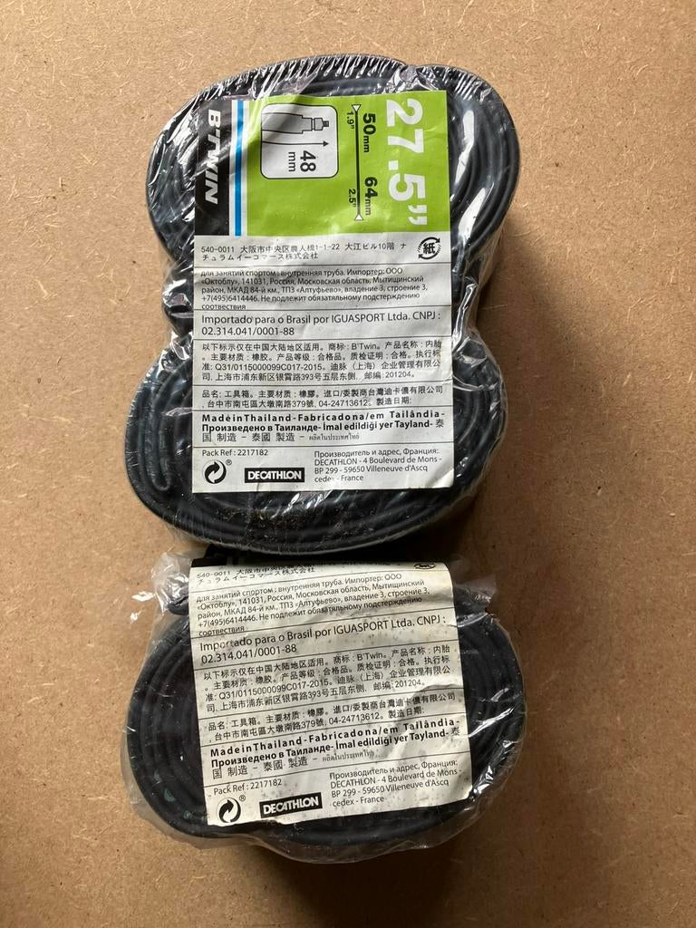 3x nieuwe binnenband MTB 27,5’’, Fietsen en Brommers, Fietsonderdelen, Ophalen of Verzenden, Nieuw, Mountainbike, Band