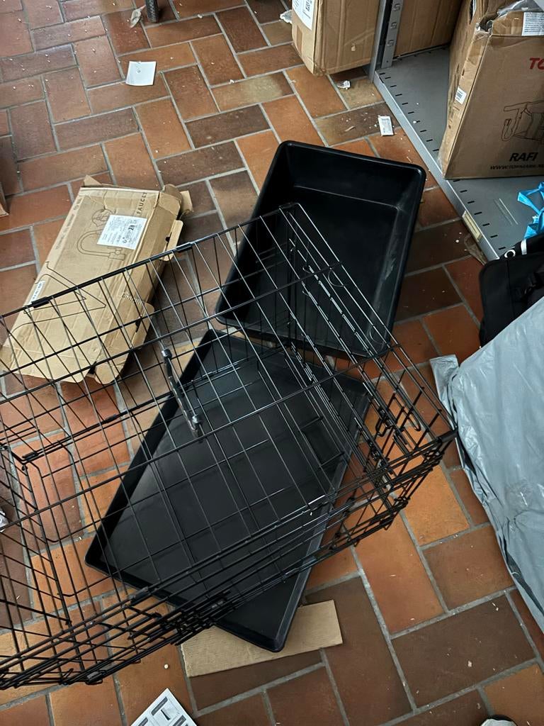 Hondenkennel opvouwbaar nieuw zwart, Ophalen of Verzenden, Nieuw